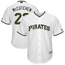 Pittsburgh Pirates #22 Andrew McCutchen White Cool Base Jersey 2017 Memorial Day
