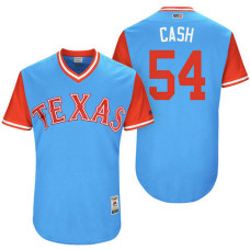 Texas Rangers Andrew Cashner #54 Cash Light Blue Nickname 2017 Little League Players Weekend Jersey