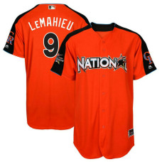 Colorado Rockies DJ LeMahieu #9 Orange Home Run Derby 2017 All-Star American League Jersey