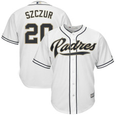 Matt Szczur #20 San Diego Padres Replica Home White Cool Base Jersey