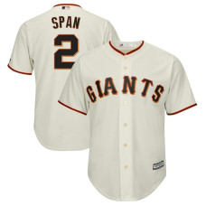 Denard Span #2 San Francisco Giants Replica Home Cream Cool Base Jersey