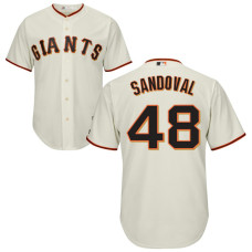 San Francisco Giants #48 Pablo Sandoval Home Cream Cool Base Jersey