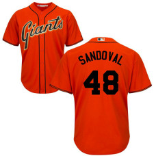San Francisco Giants #48 Pablo Sandoval Alternate Orange Cool Base Jersey