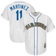 Edgar Martinez #11 Seattle Mariners Replica Cooperstown White Cool Base Jersey