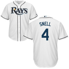 Tampa Bay Rays #4 Blake Snell Home White Cool Base Jersey