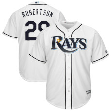 Daniel Robertson #29 Tampa Bay Rays Replica Home White Cool Base Jersey