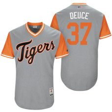 Detroit Tigers Jim Adduci #37 Deuce Grey Nickname 2017 Little League Players Weekend Jersey