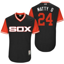 Chicago White Sox Matt Davidson #24 Matty D Black Nickname 2017 Little League Players Weekend Jersey
