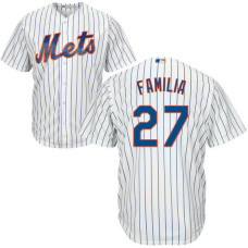 Mens New York Mets Jeurys Familia #27 Home White Cool Base Jersey