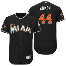 Miami Marlins A.J. Ramos #44 Black 2017 All-Star Game Patch Flex Base Jersey