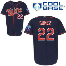 Minnesota Twins #22 Carlos Gomez Navy Blue Jersey