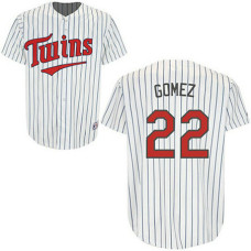 Minnesota Twins #22 Carlos Gomez White Home Jersey