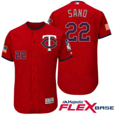 Minnesota Twins #22 Miguel Sano Red Stars & Stripes 2016 Independence Day Flex Base Jersey