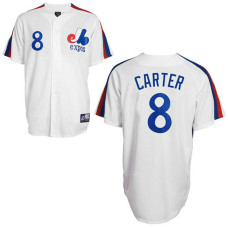 Montreal Expos #8 Gary Carter White Jersey
