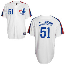 Montreal Expos #51 Randy Johnson White Jersey