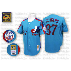 Montreal Expos #37 Steve Rodgers Blue Jersey