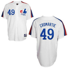 Montreal Expos #49 Warren Cromartie White Jersey