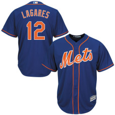 New York Mets #12 Juan Lagares Royal Official Cool Base Jersey