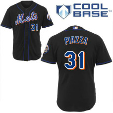 New York Mets #31 Mike Piazza Navy Cool Base Authentic Player Jersey