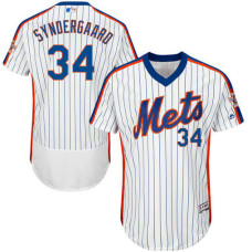 New York Mets #34 Noah Syndergaard White Alternate Flexbase Authentic Collection Player Jersey