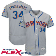 New York Mets Noah Syndergaard #34 Grey 2016 All-Star Game Signature Flex Base Jersey