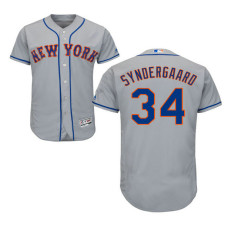 New York Mets Noah Syndergaard #34 Grey Official Cool Base Jersey