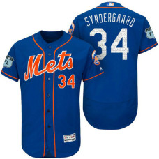 New York Mets Noah Syndergaard #34 Royal 2017 Spring Training Grapefruit League Patch Authentic Collection Flex Base Jersey