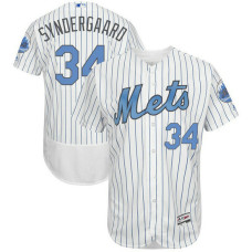 Noah Syndergaard #34 New York Mets 2017 Father's Day White Flex Base Jersey