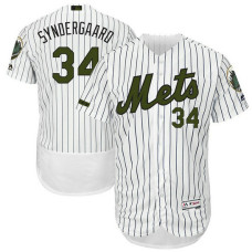 Noah Syndergaard #34 New York Mets 2017 Memorial Day White Flex Base Jersey