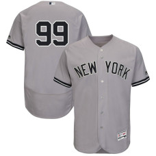 New York Yankees Aaron Judge #99 Grey Road Flex Base Jersey