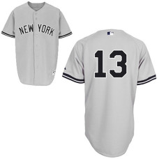 YOUTH New York Yankees #13 Alex RodriguezGrey Away Jersey