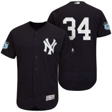 New York Yankees Brian McCann #34 Navy 2017 Spring Training Grapefruit League Patch Authentic Collection Flex Base Jersey