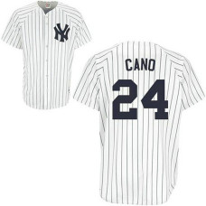 YOUTH New York Yankees #24 Robinson CanoWhite Jersey