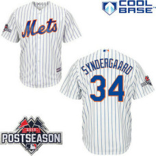 New York Mets #34 Noah Syndergaard White Cool Base Home Jersey