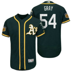 Oakland Athletics Sonny Grey #54 Green 2017 Spring Training Cactus League Patch Authentic Collection Flex Base Jersey