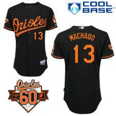 YOUTH Baltimore Orioles #13 Manny MachadoAuthentic Black Alternate Cool Base Jersey