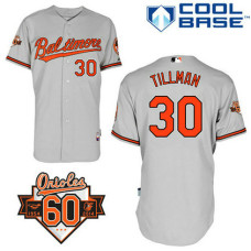 Baltimore Orioles #30 Chris Tillman Authentic Grey Away Cool Base Jersey