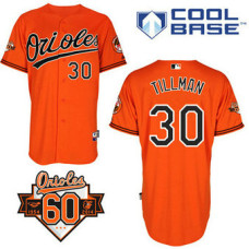Baltimore Orioles #30 Chris Tillman Authentic Orange Alternate Cool Base Jersey