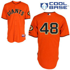 San Francisco Giants #48 Pablo Sandoval Cool Base Orange Jersey