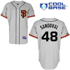 San Francisco Giants #48 Pablo Sandoval Grey 2012 Road 2 Jersey