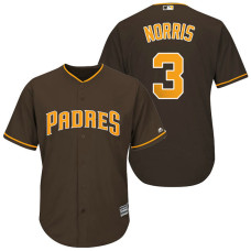 San Diego Padres #3 Derek Norris Brown Cool Base Jersey