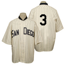 San Diego Padres #3 Derek Norris Cream 1936 Turn Back the Clock 80th Anniversary Jersey