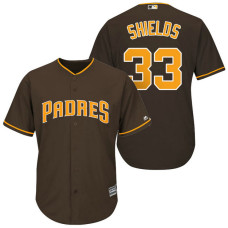 San Diego Padres #33 James Shields Brown Cool Base Jersey