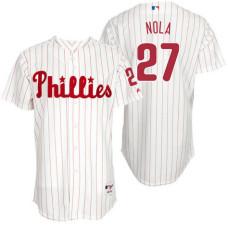 Philadelphia Phillies Aaron Nola #27 White Authentic Turn Back the Clock Jersey