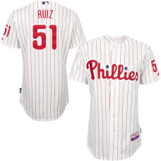 Philadelphia Phillies Carlos Ruiz #51 White Authentic Turn Back the Clock Jersey