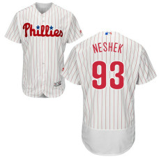 Philadelphia Phillies Pat Neshek #93 White Authentic Collection Home Flex Base Player Jersey