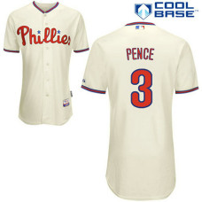 YOUTH Philadelphia Phillies #3 Hunter PenceCream Alternate Home Cool Base Jersey