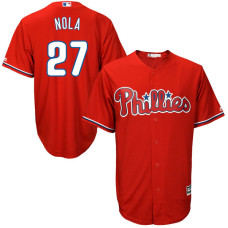 Philadelphia Phillies Aaron Nola #27 Red Cool Base Jersey