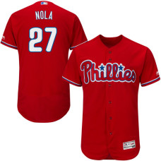 Philadelphia Phillies Aaron Nola Scarlet Flexbase Authentic Collection Player Jersey