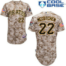 Pittsburgh Pirates #22 Andrew McCutchen Authentic Camo Alternate Cool Base Jersey